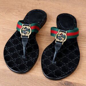 Gucci GG Thong Sandals | Size EU 37/ US 6.5 | Retail Tag, Box & Dust Bag